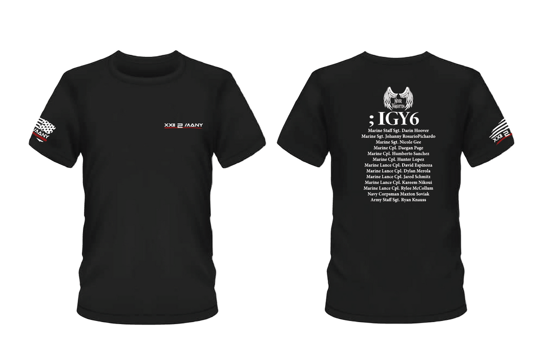 Remembering the 13 Fallen Heros IGY6 Tshirt