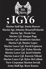 Load image into Gallery viewer, Remembering the 13 Fallen Heros IGY6 Tshirt
