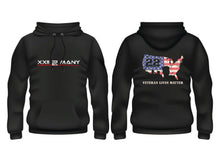 Load image into Gallery viewer, Veteran lives matter MAP Hoodie Black and Od Green
