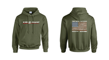 Load image into Gallery viewer, Military Oath Flag Hoodie Black and OD Green
