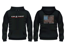 Load image into Gallery viewer, Military Oath Flag Hoodie Black and OD Green
