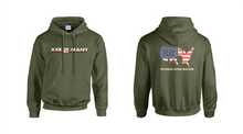 Load image into Gallery viewer, Veteran lives matter MAP Hoodie Black and Od Green
